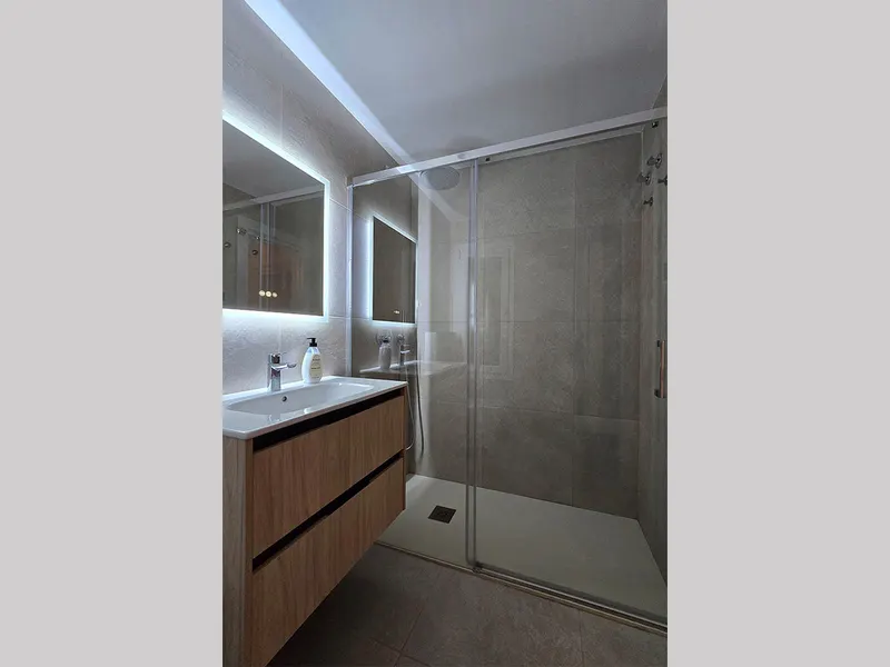The new master bathroom