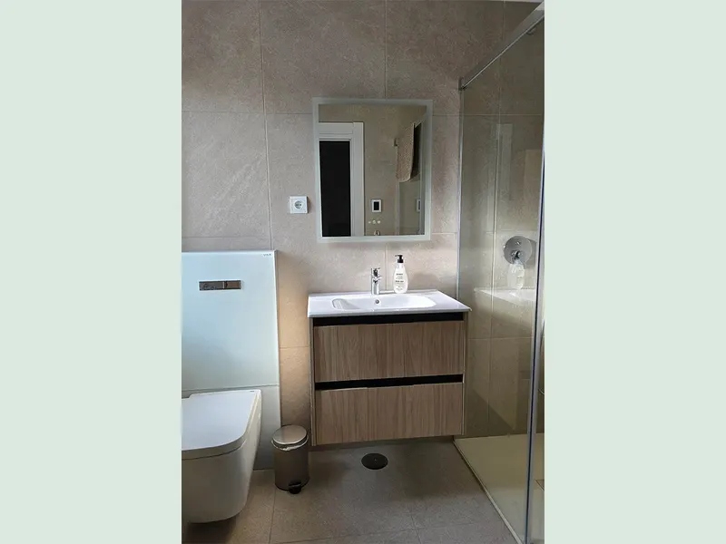 The new master bathroom