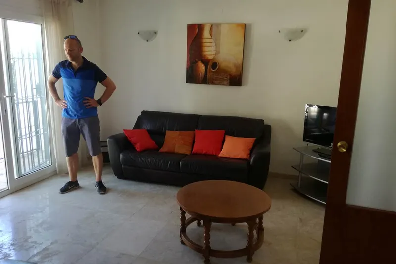 The living room before