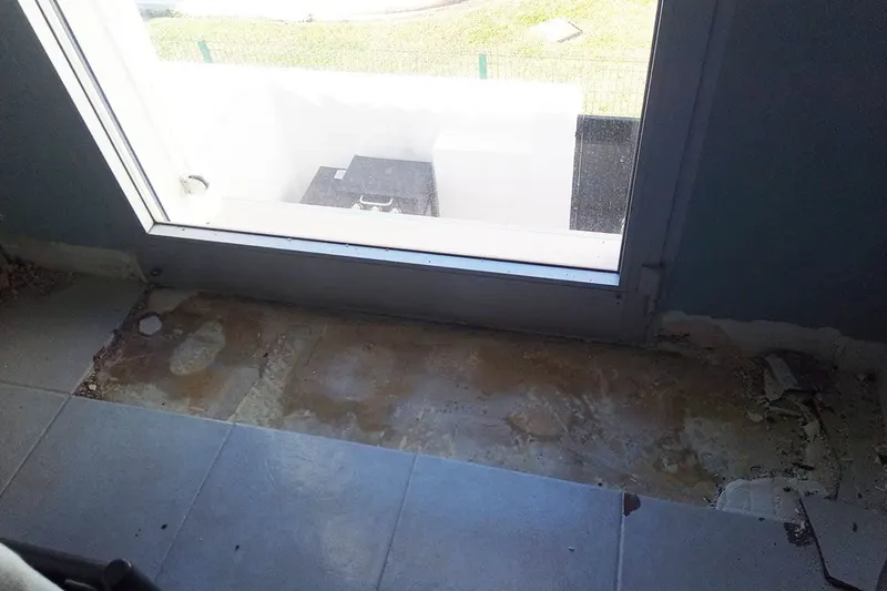 Removing the old tiles