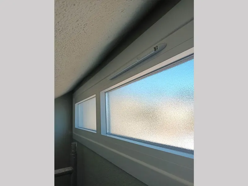 New window in the hall