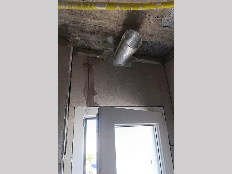 Ventilation in the new bathroom