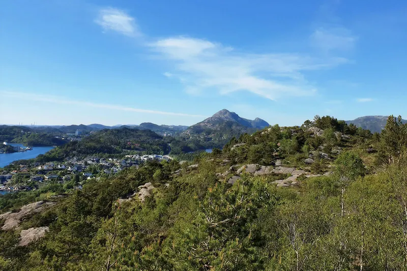 View towards Lyderhorn from Knappenfjellet