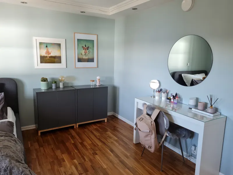 A bedroom before the renovation