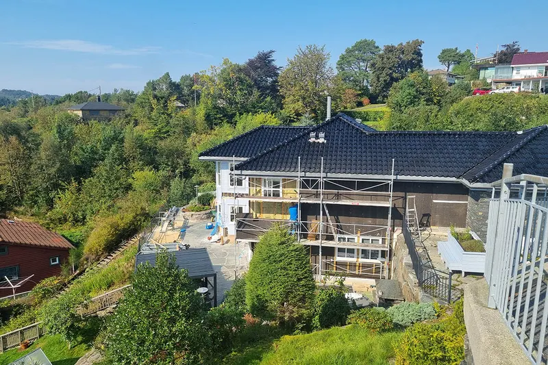 Extra insulation of the walls