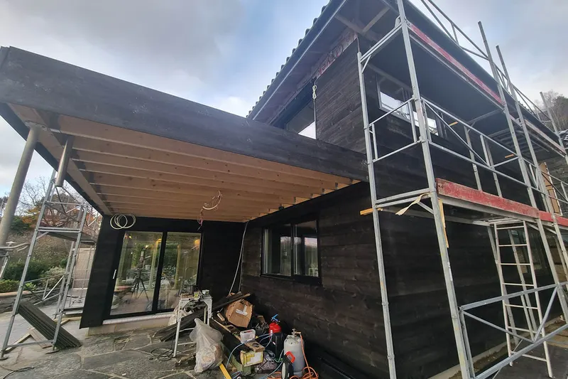 Cladding and cabling for the outdoor sound system