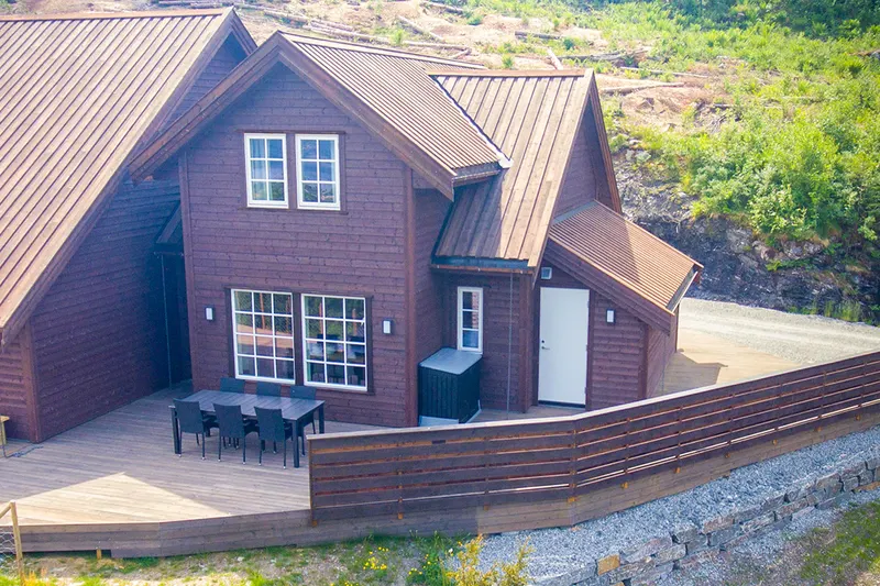Sansel Cabin in Voss in summer