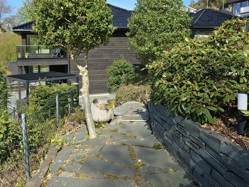 Garden path towards the house