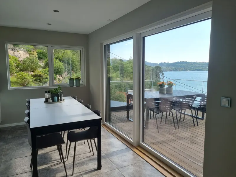 Dining area by the terrace doors