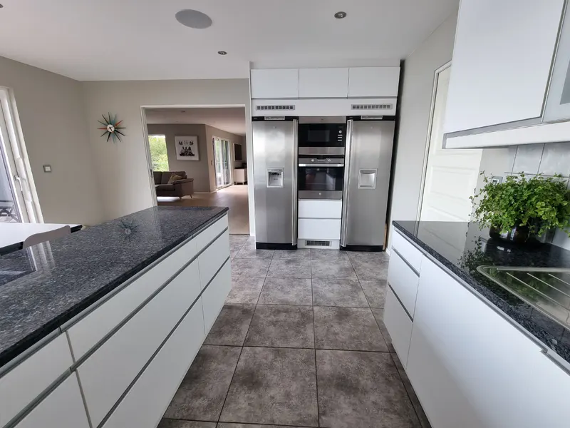 From the kitchen towards the living room