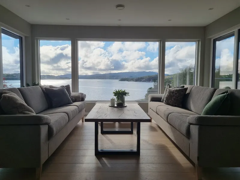Upper living room with sea view